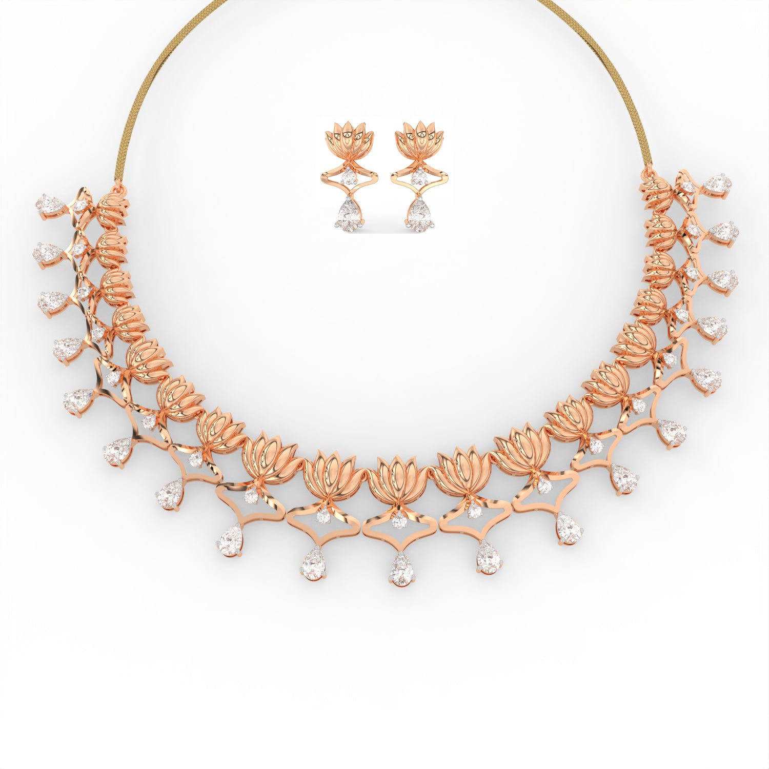 Kamal Rekha Necklace Set