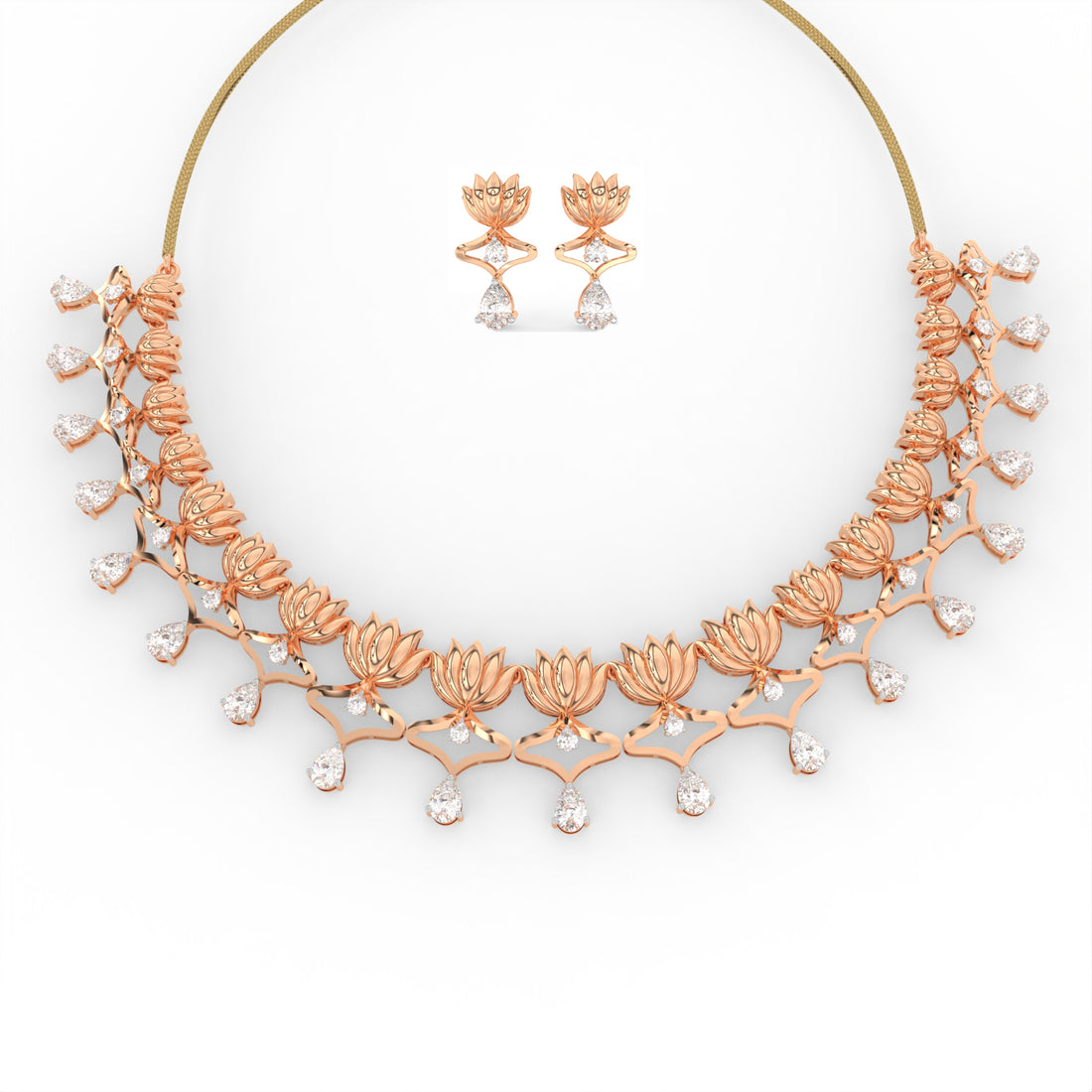 Kamal Rekha Necklace Set