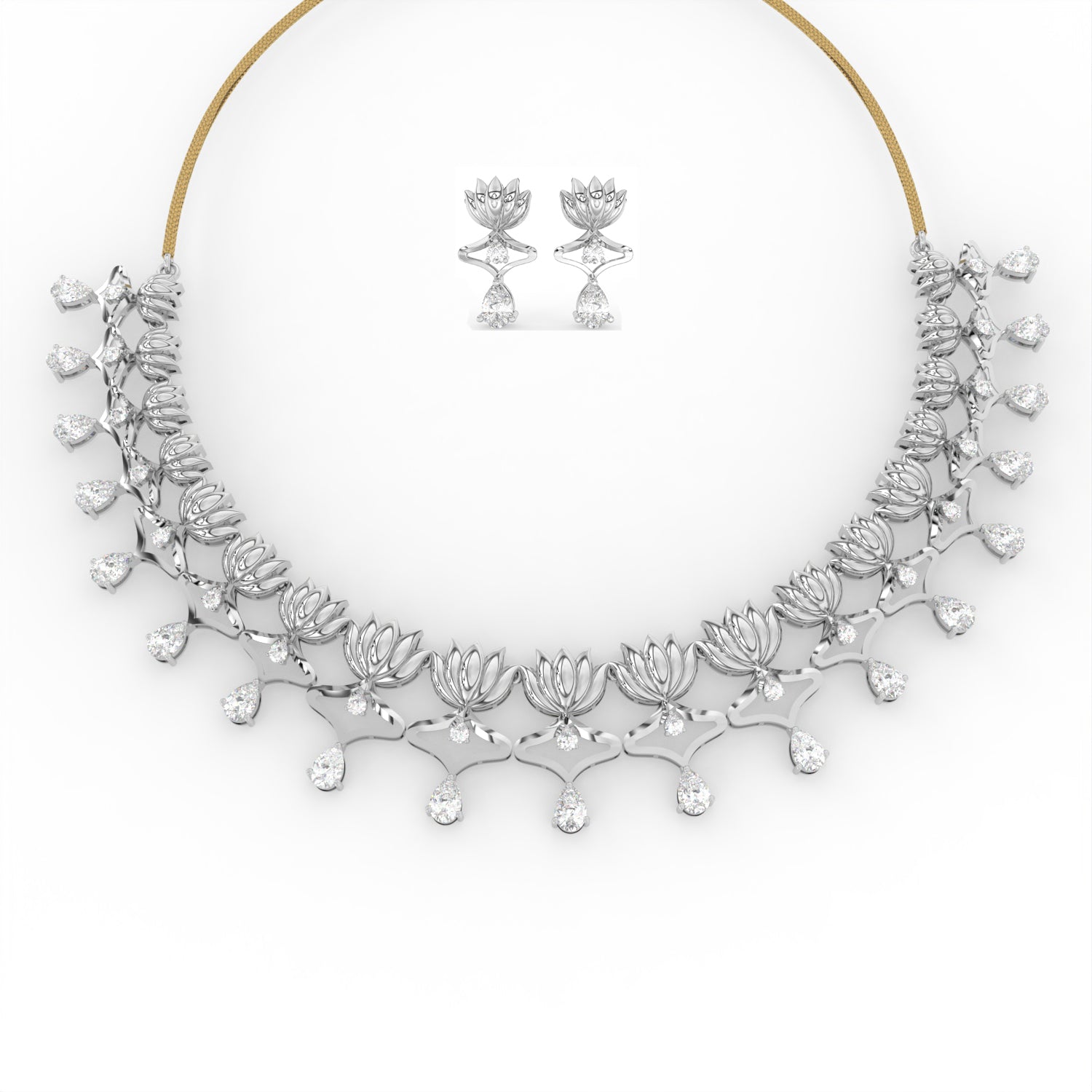 Kamal Rekha Necklace Set