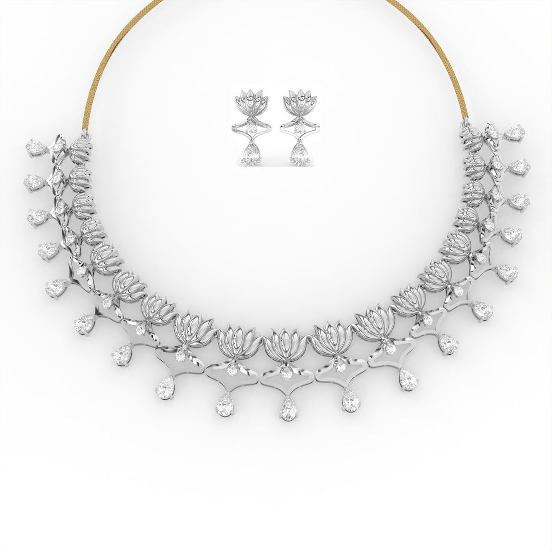 Kamal Rekha Necklace Set