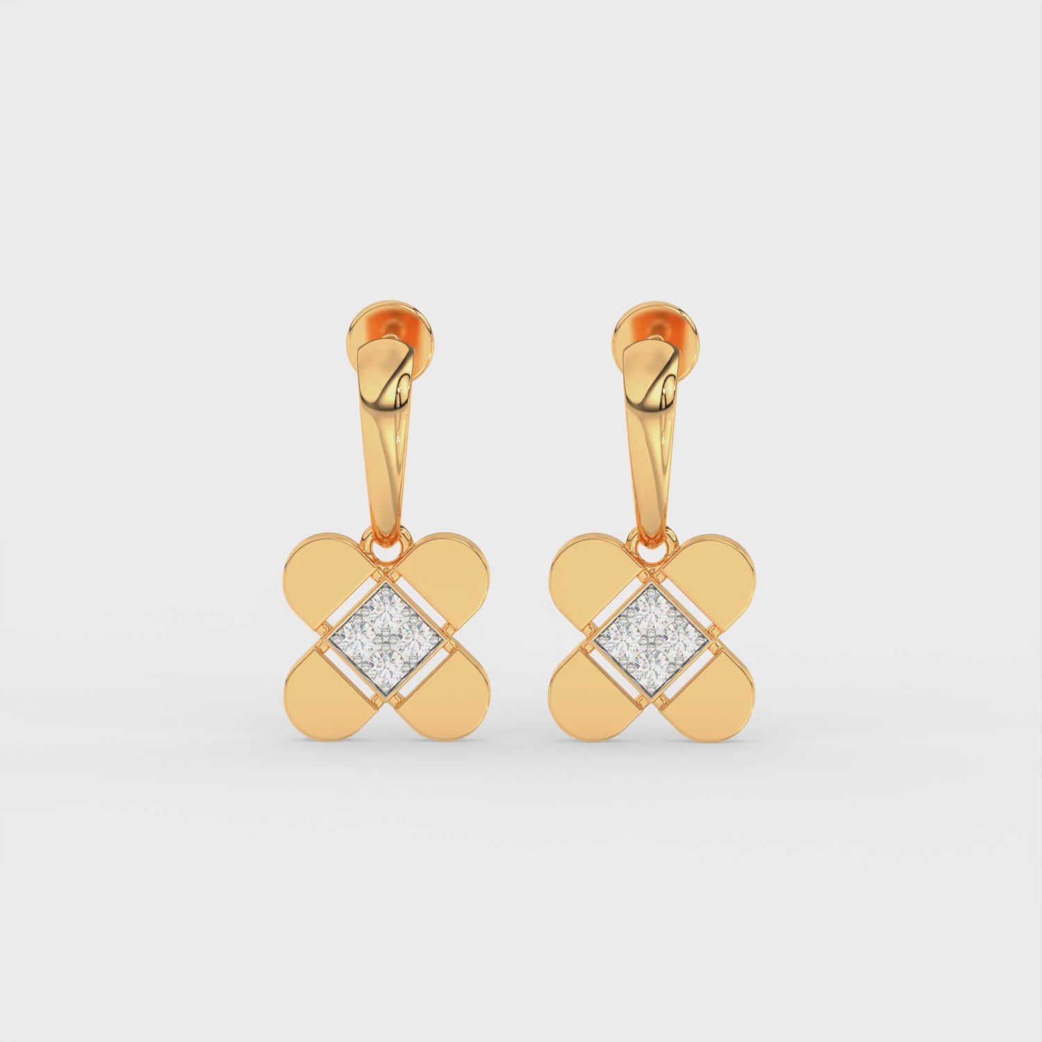 Golden Clover Earring