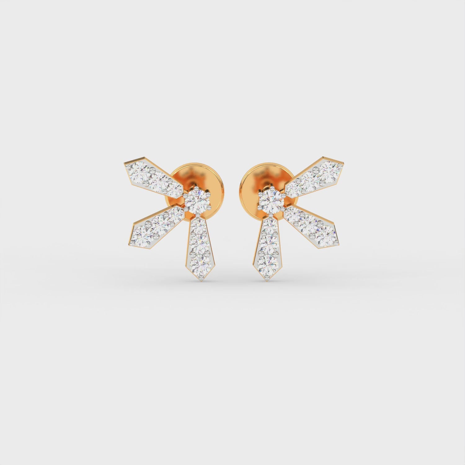 Golden Bow Earring