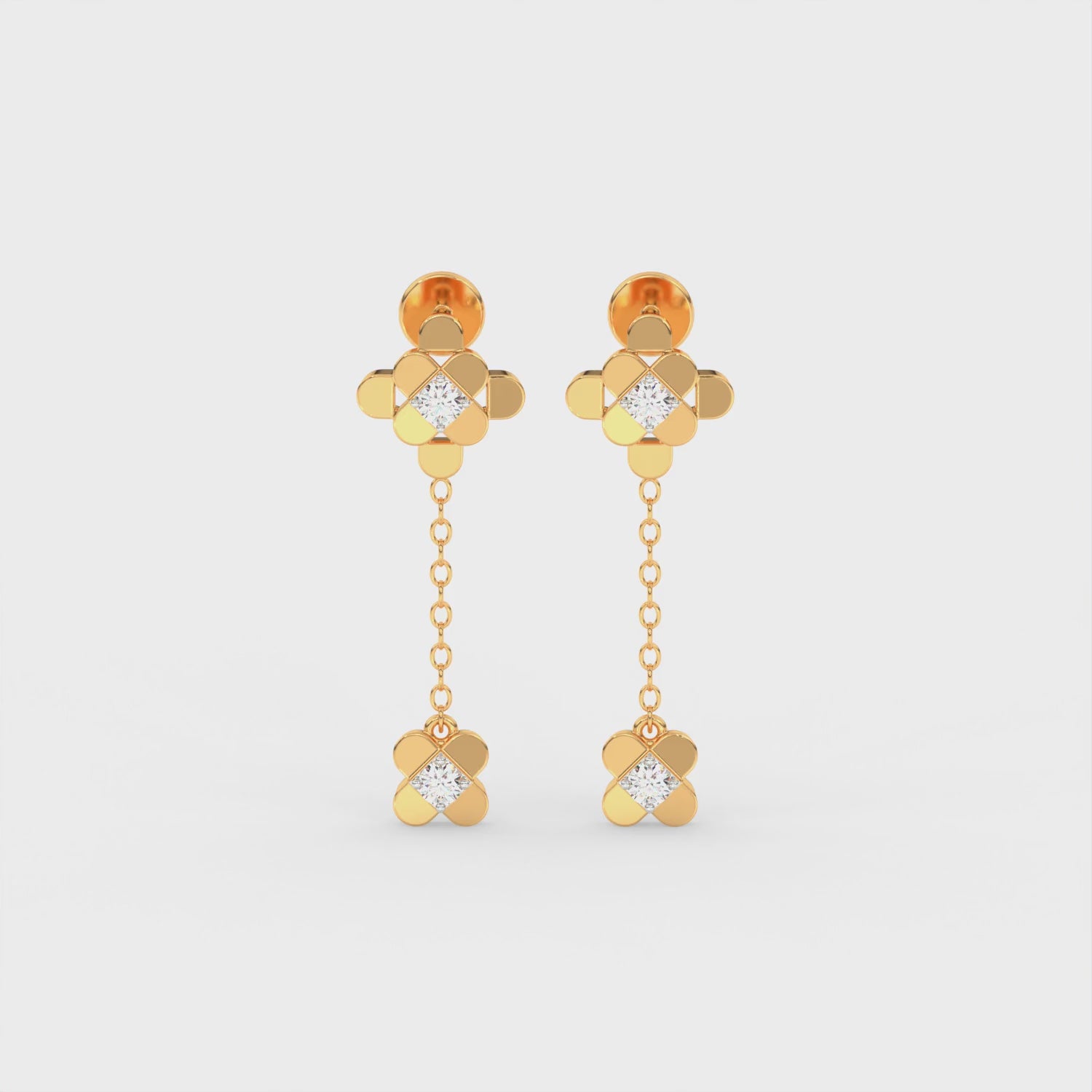 The Diamond Cross Earring
