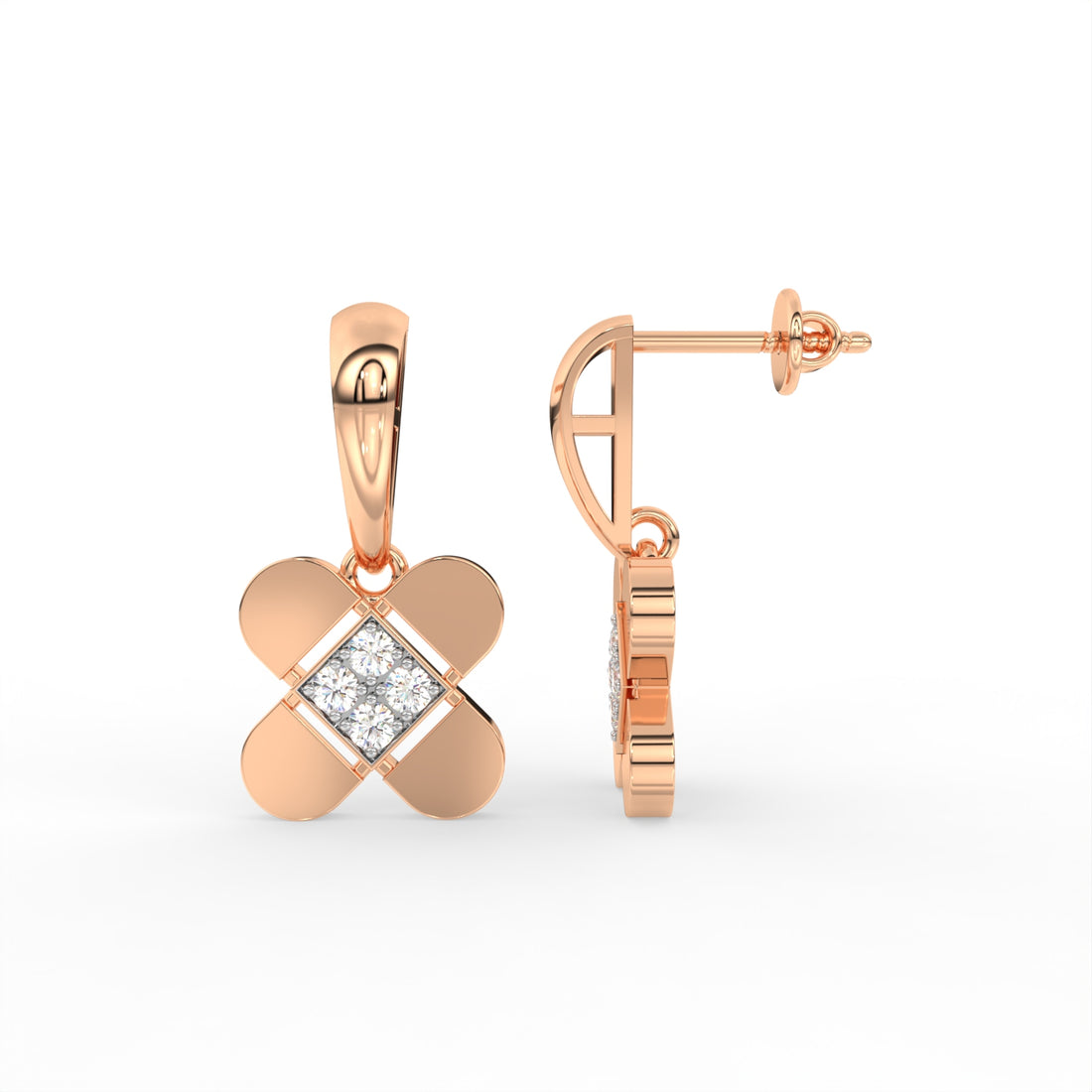 Golden Clover Earring