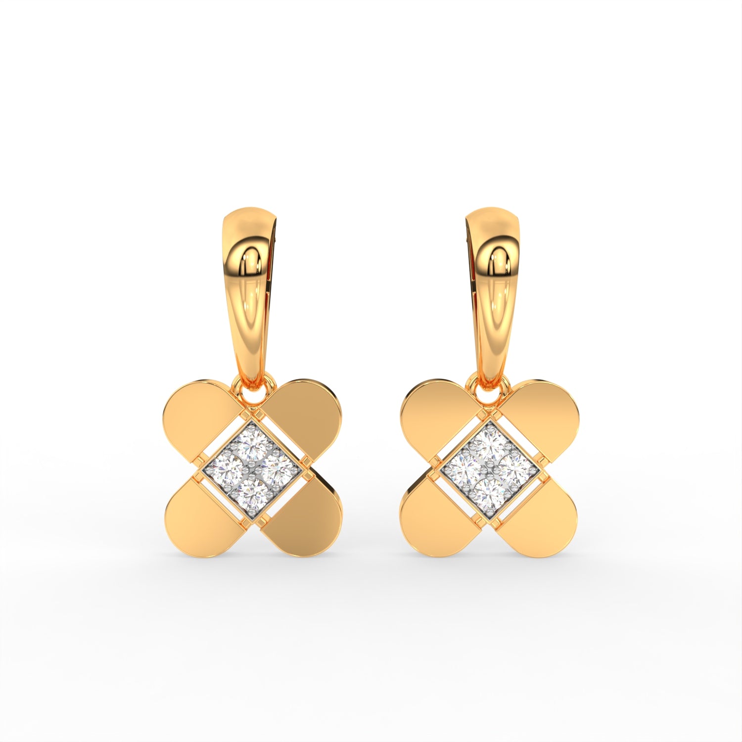 Golden Clover Earring