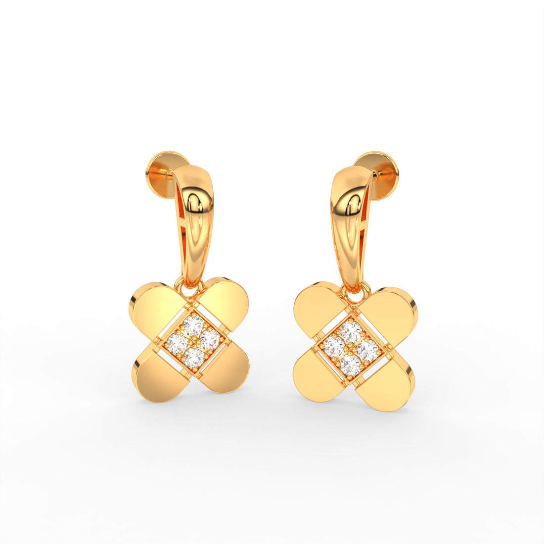 Golden Clover Earring