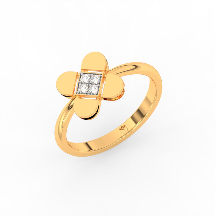 Golden Clover Ring