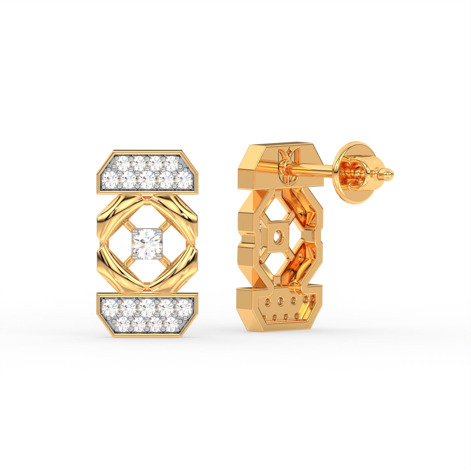 Golden Nexus Earring