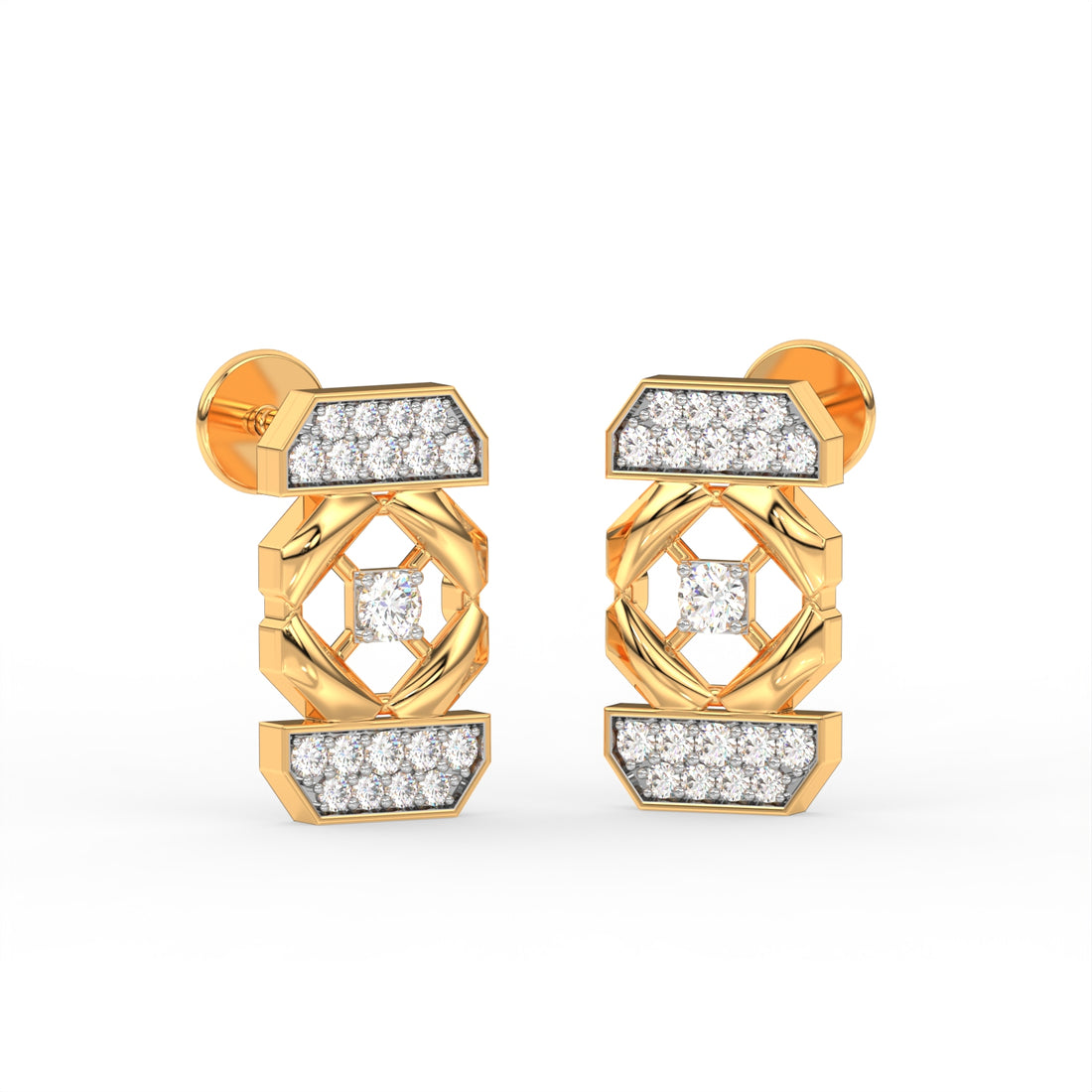 Golden Nexus Earring
