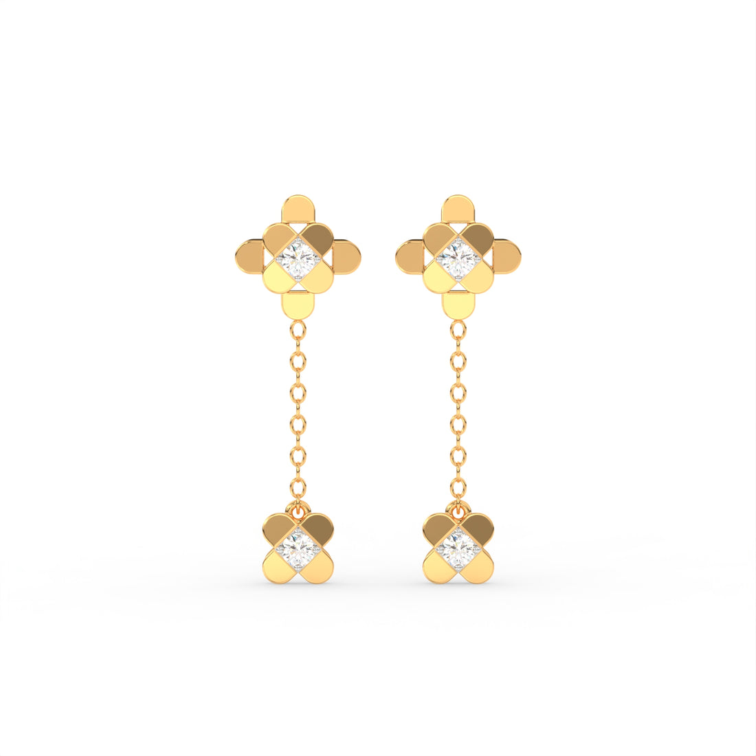 The Diamond Cross Earring