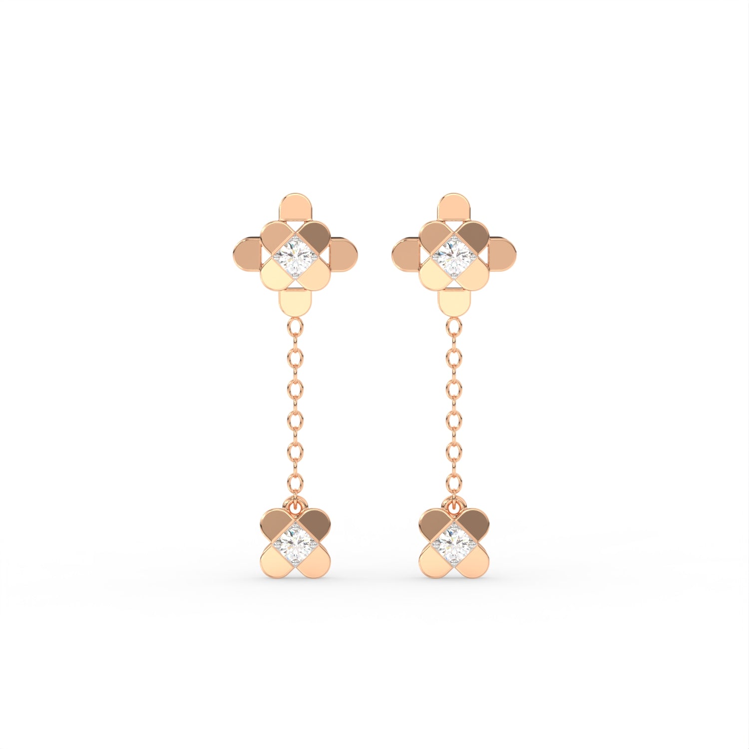 The Diamond Cross Earring