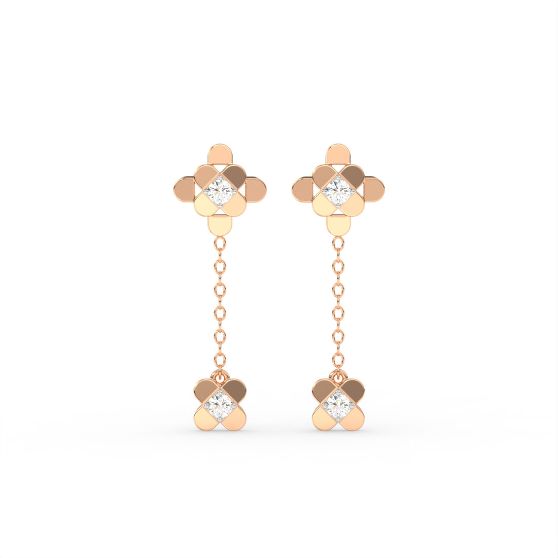 The Diamond Cross Earring
