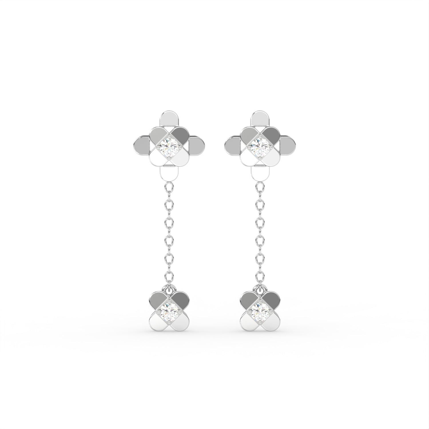 The Diamond Cross Earring