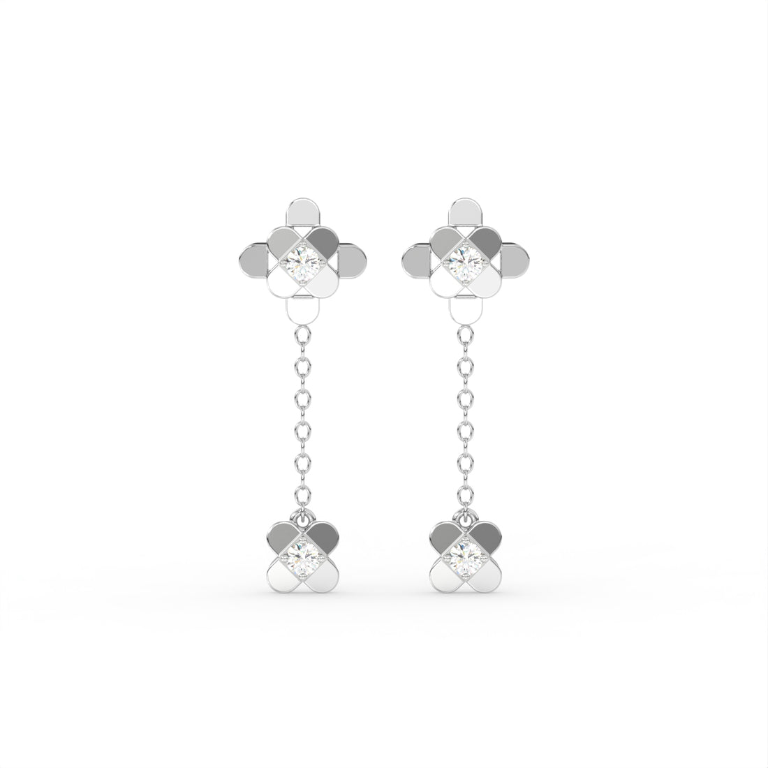 The Diamond Cross Earring