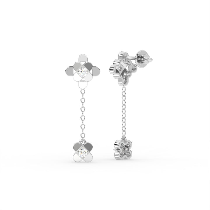 The Diamond Cross Earring