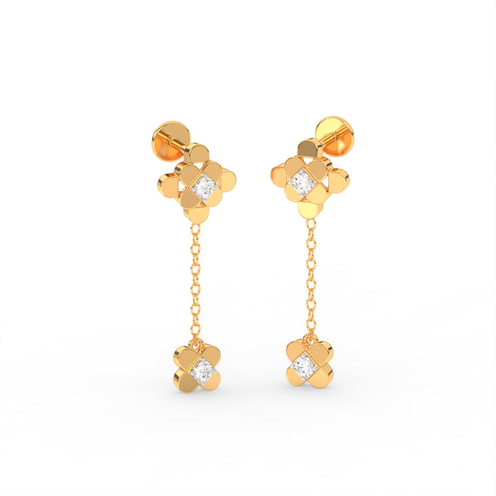 The Diamond Cross Earring