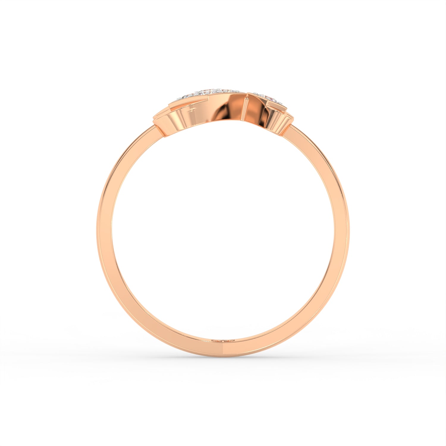 Twin Heart Diamond Ring