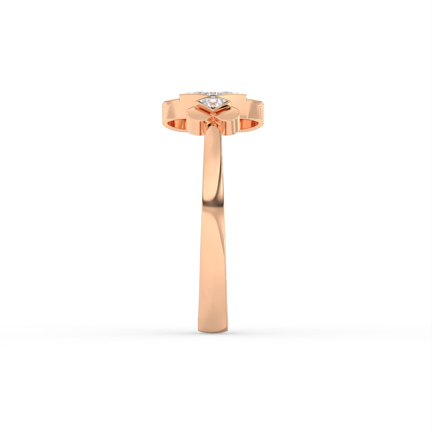Twin Heart Diamond Ring