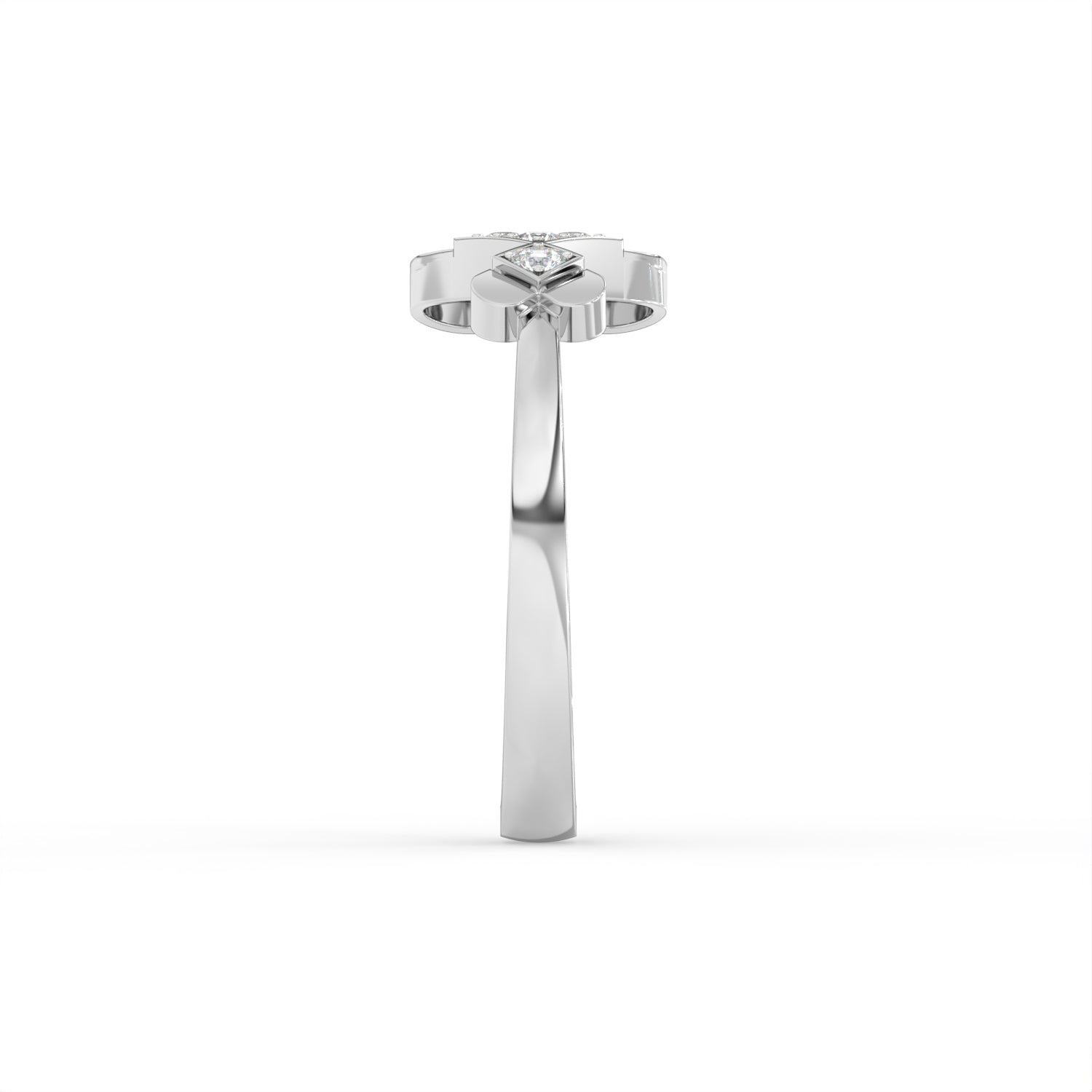Twin Heart Diamond Ring
