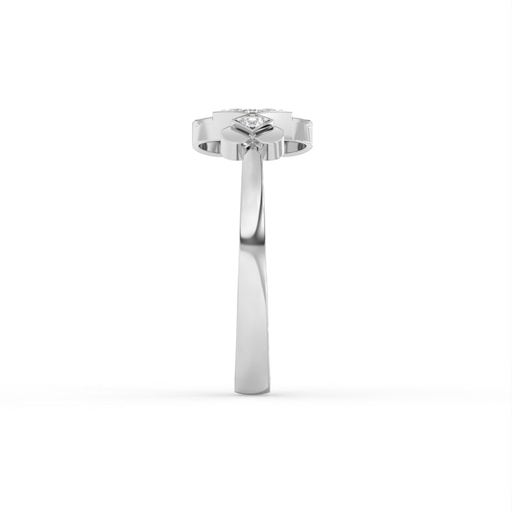 Twin Heart Diamond Ring