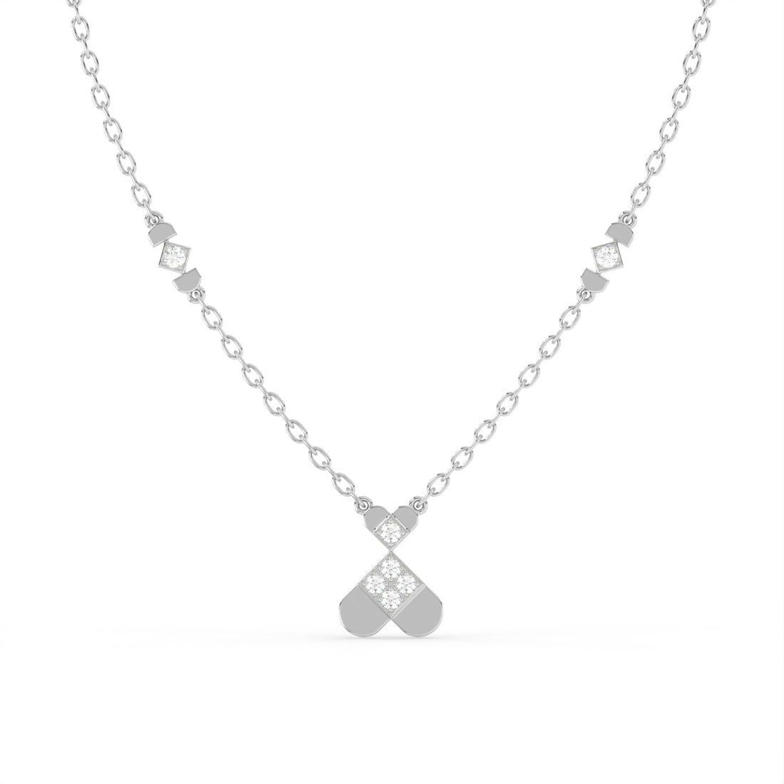 Twin Heart Diamond Pendant