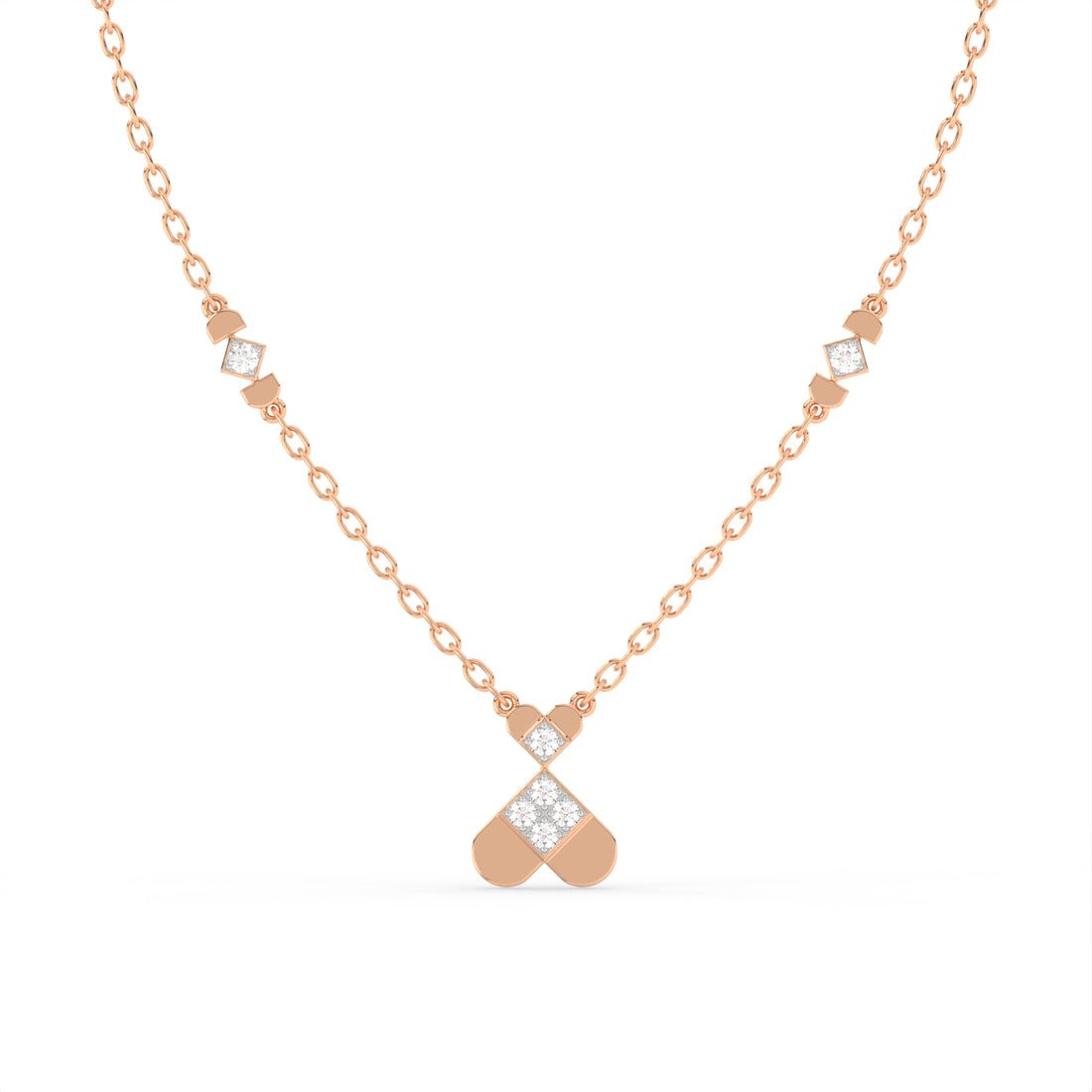 Twin Heart Diamond Pendant