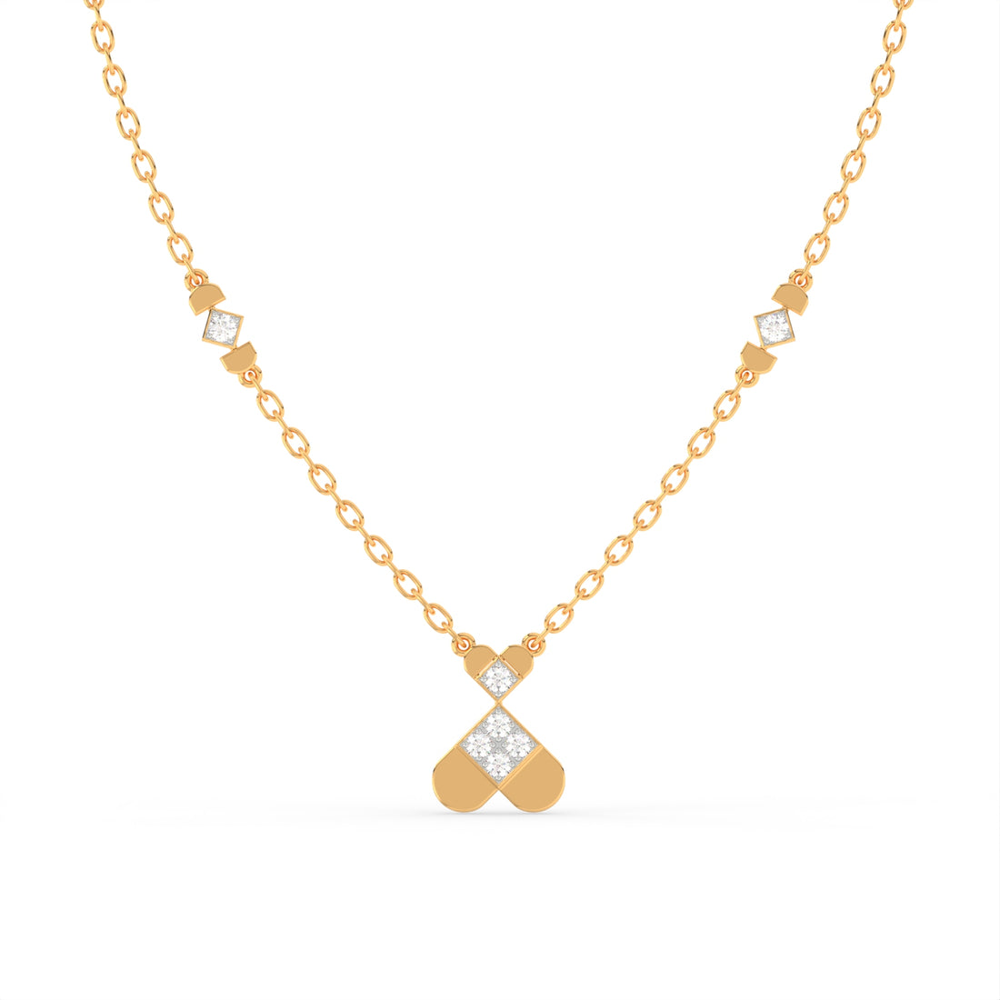 Twin Heart Diamond Pendant