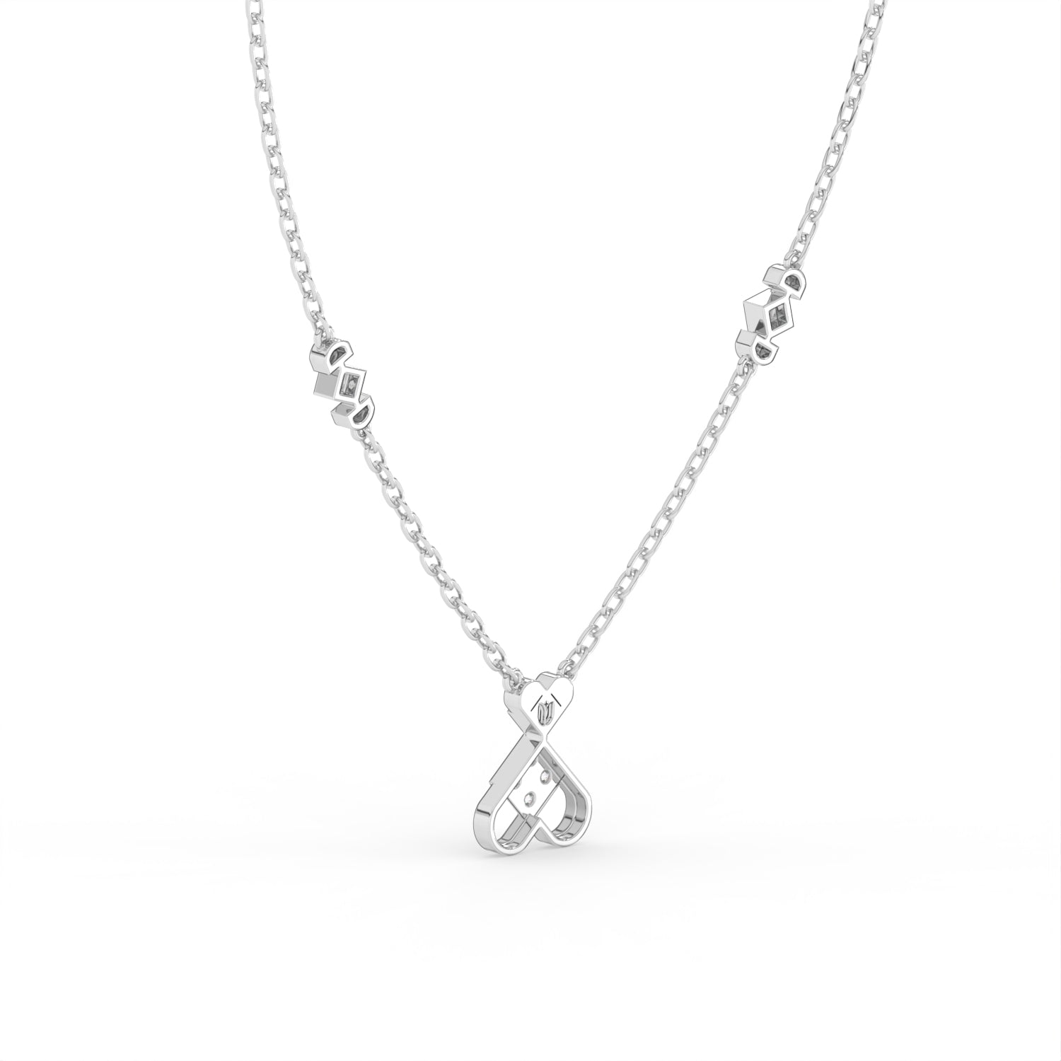 Twin Heart Diamond Pendant