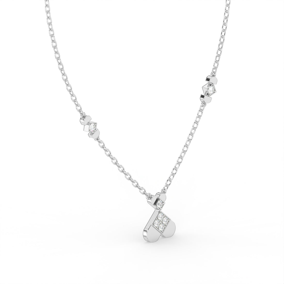 Twin Heart Diamond Pendant