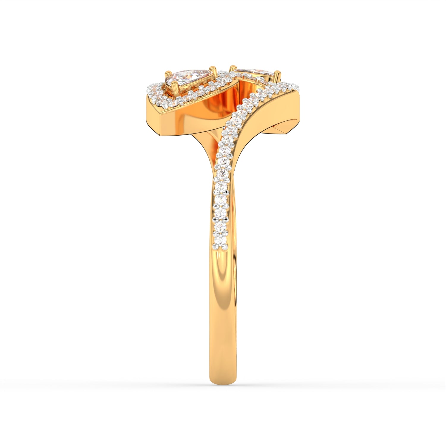 Serpelle Twinleaf Ring