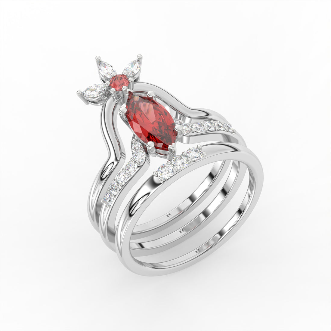 Rubienne Ring Set