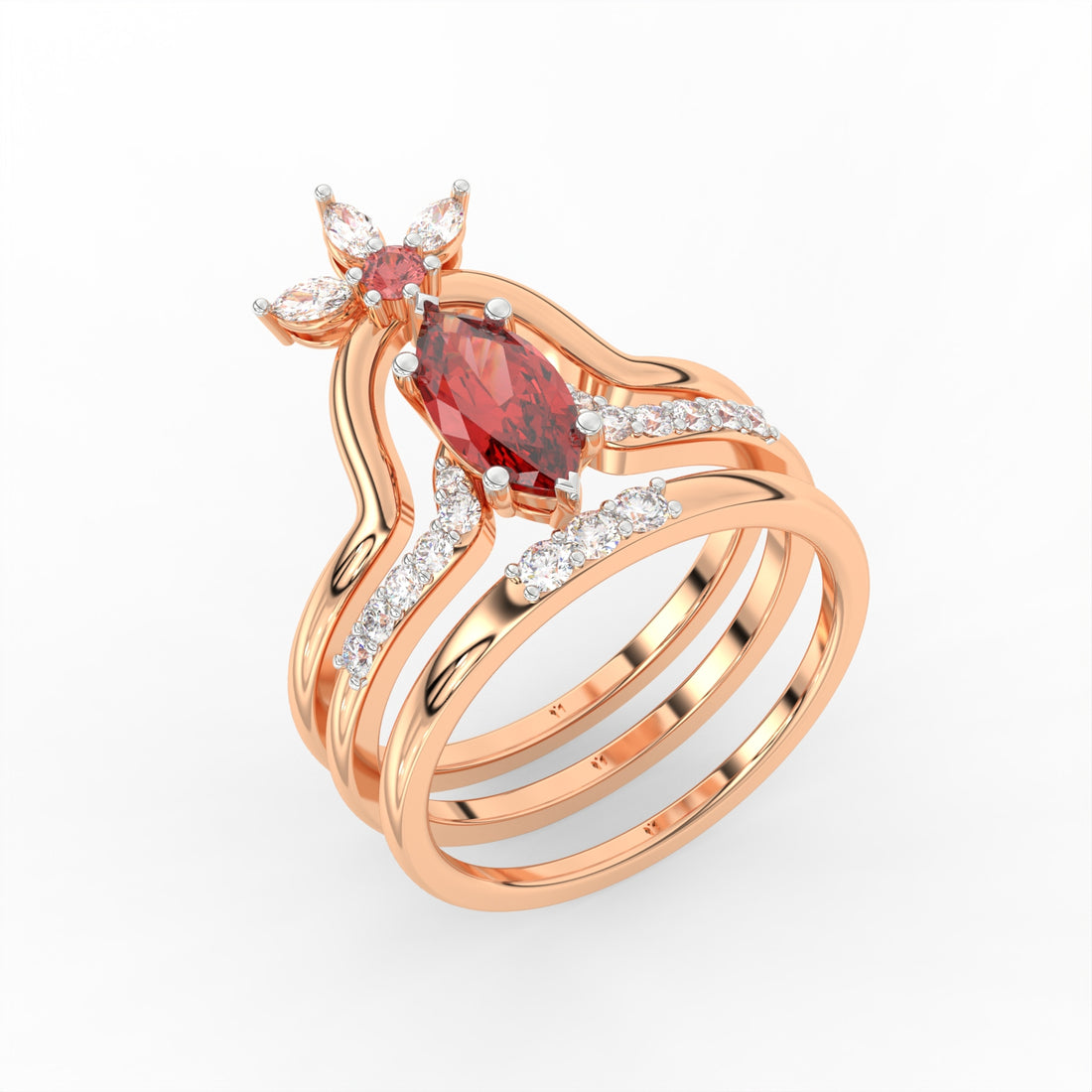 Rubienne Ring Set