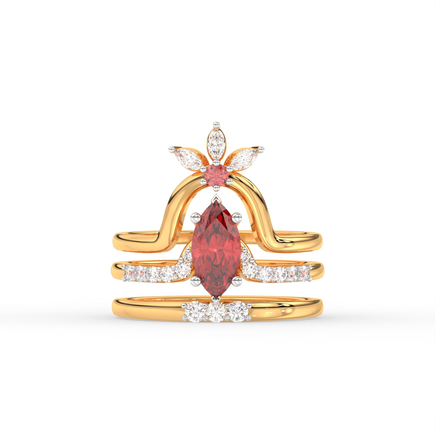 Rubienne Ring Set
