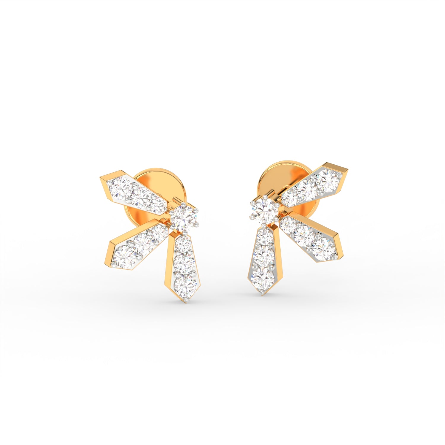 Golden Bow Earring